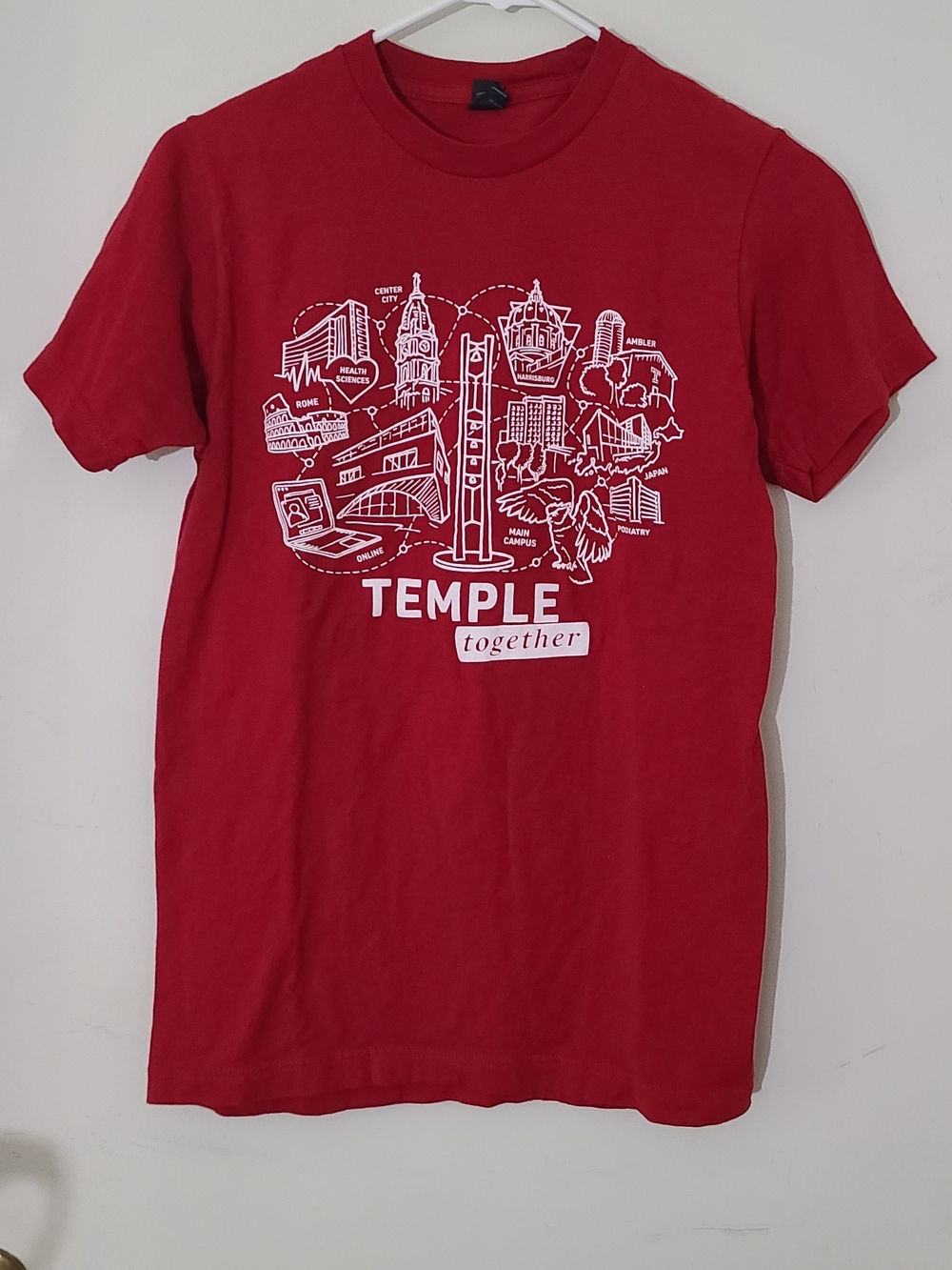 Temple University College of Liberal Arts Graphic T-Shirt Small